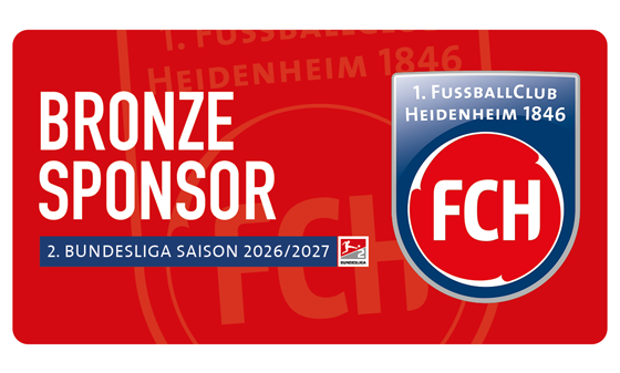 Bronze Sponsor des 1. FC Heidenheim 1846